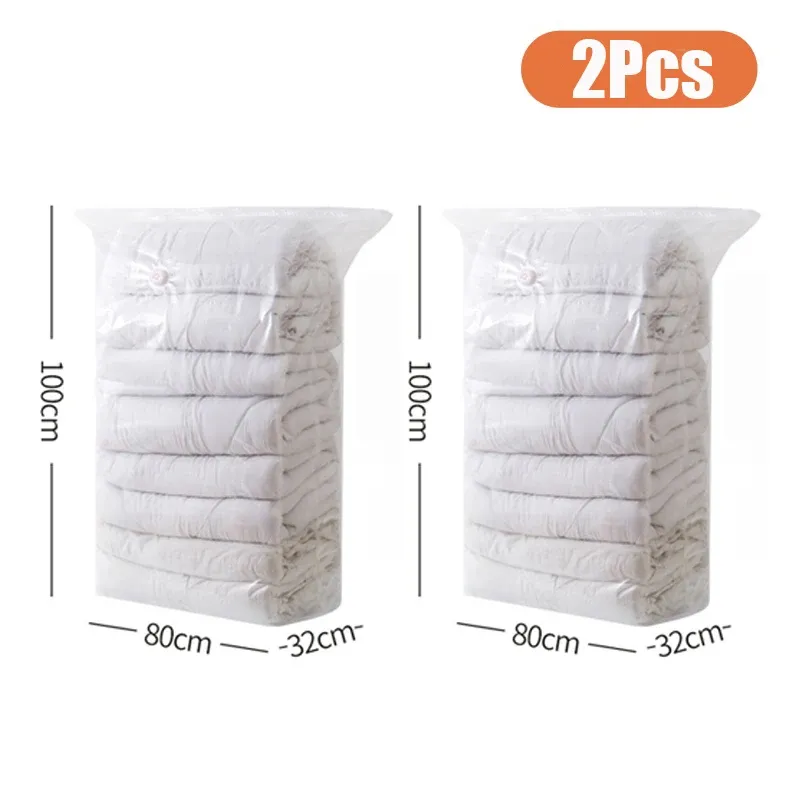Sacs de rangement sous vide sans pompe (lot de 1 à 4) – Organisateurs compressibles pour vêtements et couettes, gain de place pour placard et voyage 10