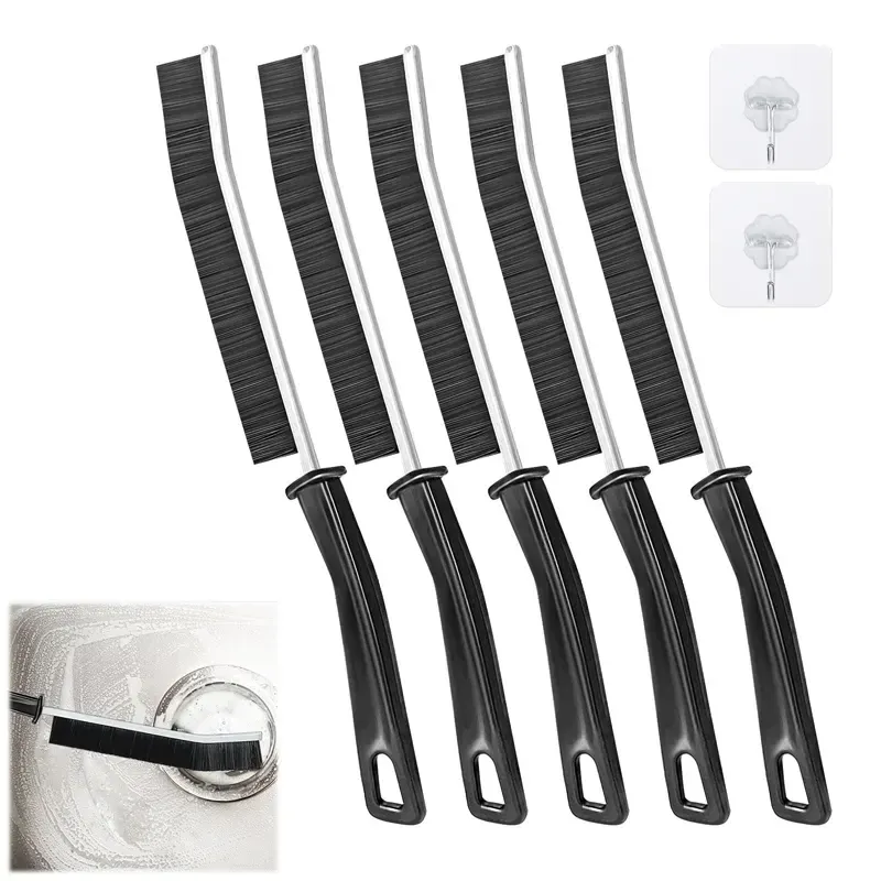 Brosse de nettoyage pour interstices à poils durs et coudés, pour salle de bains et cuisine - Image 1