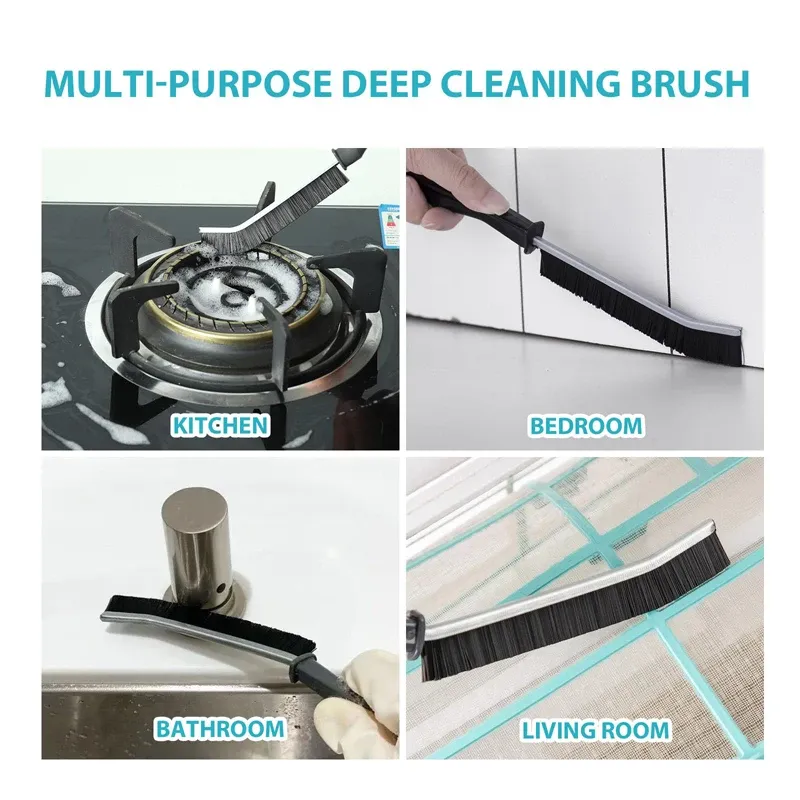 Détail des poils coudés de la brosse