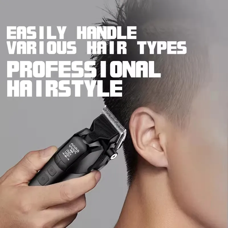 Tondeuse à cheveux professionnelle sans fil Kemei KM-1858 10 W, lame DLC, rechargeable par USB 4