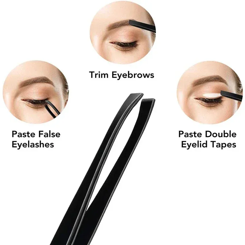 Ensemble de 4, 11 ou 12 pièces : rasoir à sourcils, ciseaux, pince à épiler et peigne à sourcils 4