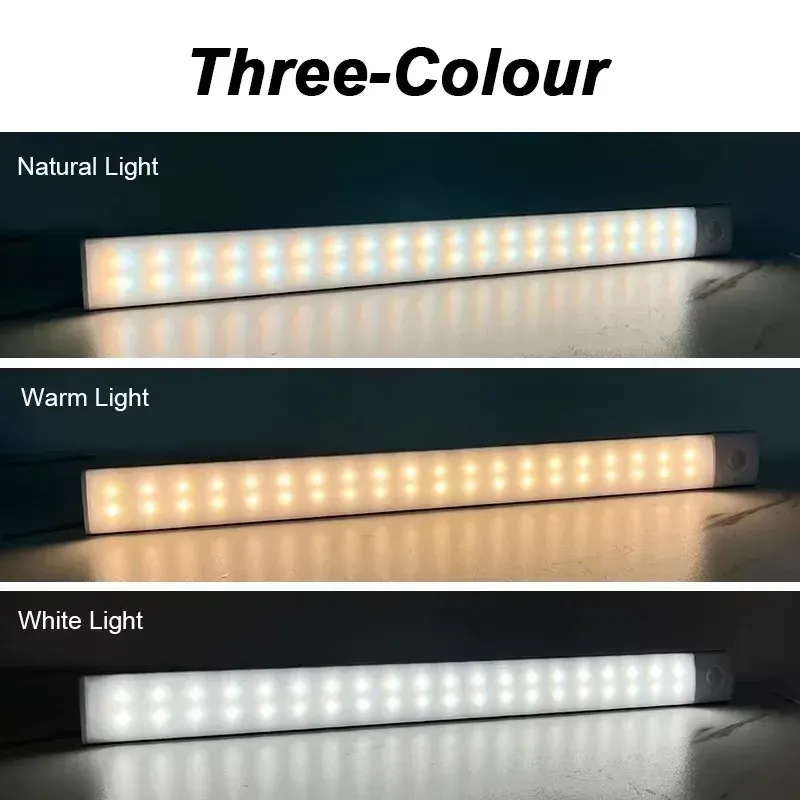 Veilleuse LED pour armoire rechargeable par USB avec capteur de mouvement, 30 cm / 40 cm / 50 cm 5
