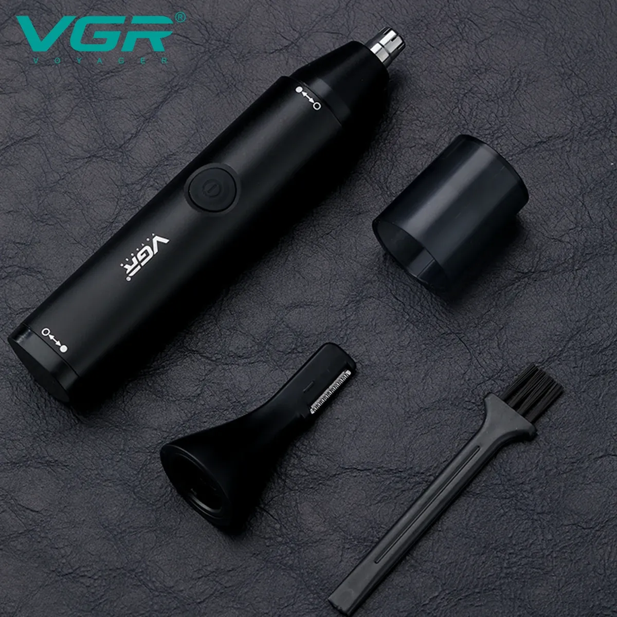 VGR Tondeuse professionnelle pour poils de nez, mini tondeuse à cheveux électrique 2 en 1, portable, rechargeable et étanche, V-613 6