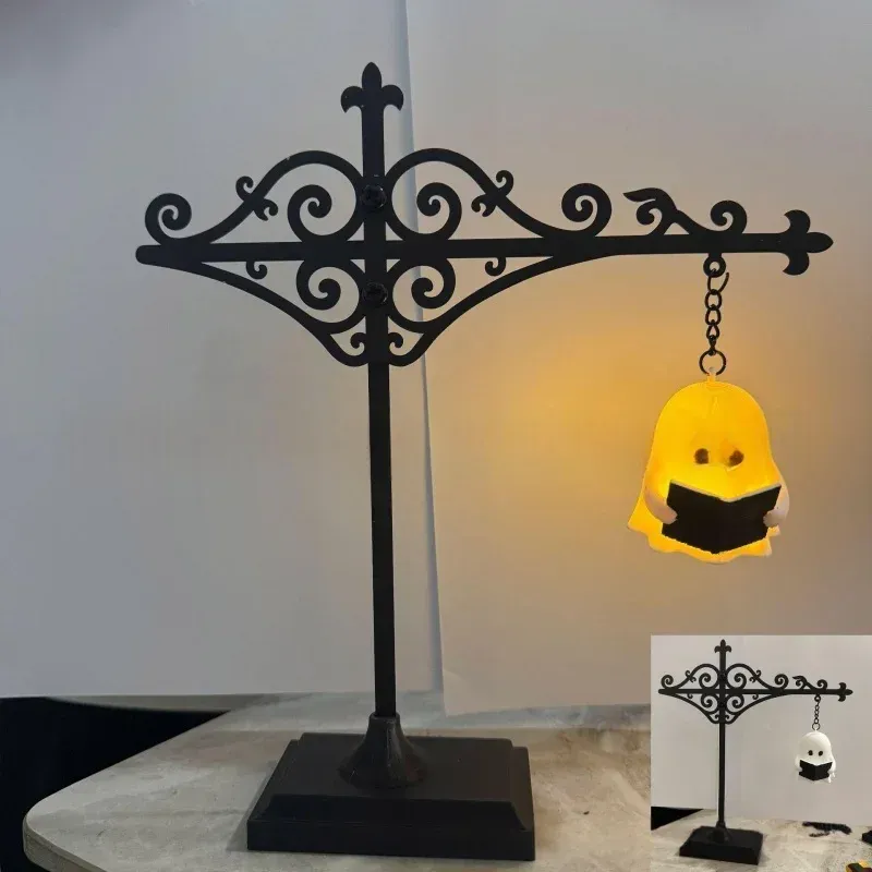 Lanterne de bibliothèque décorative – Éclairage pour étagère, lampe suspendue rétro style ancien 10
