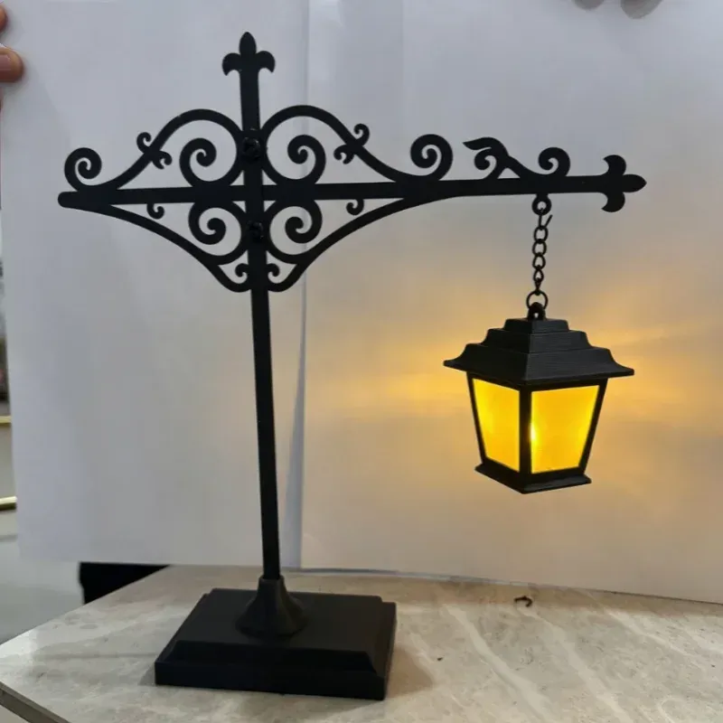 Lanterne de bibliothèque décorative – Éclairage pour étagère, lampe suspendue rétro style ancien 7
