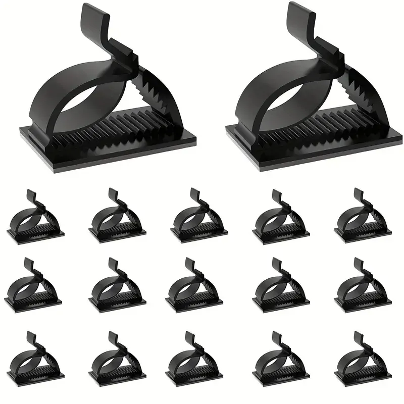 Mini clips de câble d'extérieur autoadhésifs avec bandes adhésives, lot de 50 pièces 5