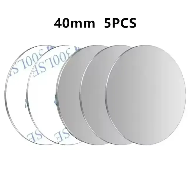 5/10 Pièces Plaque Métallique Magnétique Disque Pour Support de Téléphone de Voiture, Autocollants Magnétiques pour Tablette et Téléphone Portable 16
