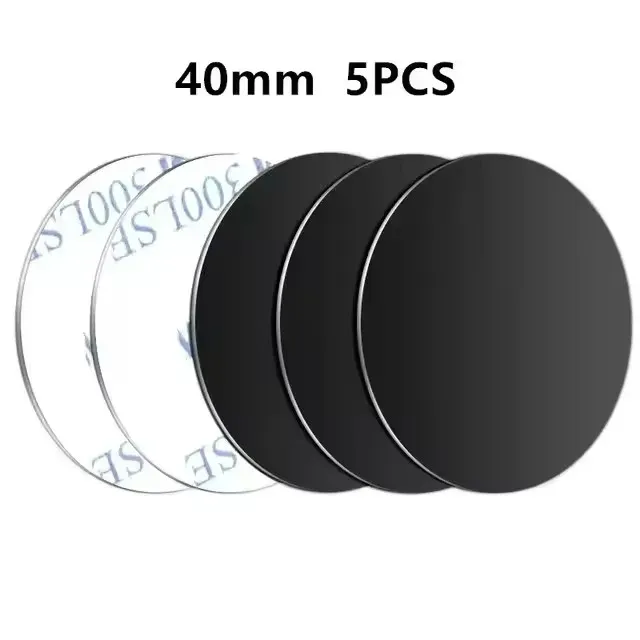 5/10 Pièces Plaque Métallique Magnétique Disque Pour Support de Téléphone de Voiture, Autocollants Magnétiques pour Tablette et Téléphone Portable 15