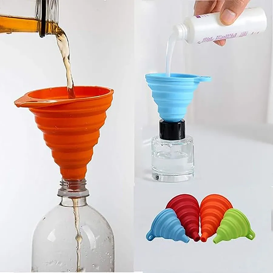 Ensemble complet d'entonnoirs en silicone