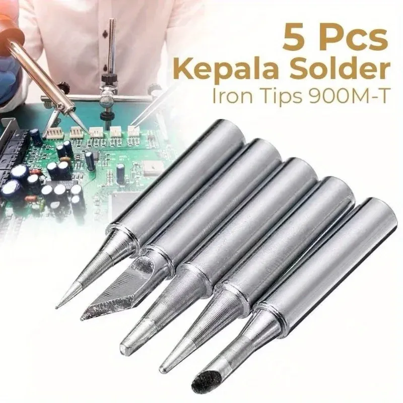 Ensemble de 5 pointes de fer à souder série 900M, adaptées au soudage de qualité industrielle, accessoires de réparation électronique 1