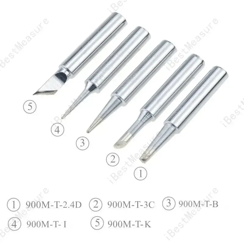Ensemble de 5 pointes de fer à souder série 900M, adaptées au soudage de qualité industrielle, accessoires de réparation électronique 4