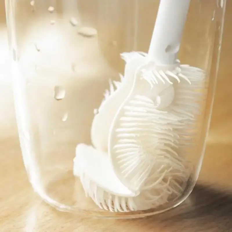 Brosse de nettoyage en silicone pliable à 360 degrés, vue détaillée