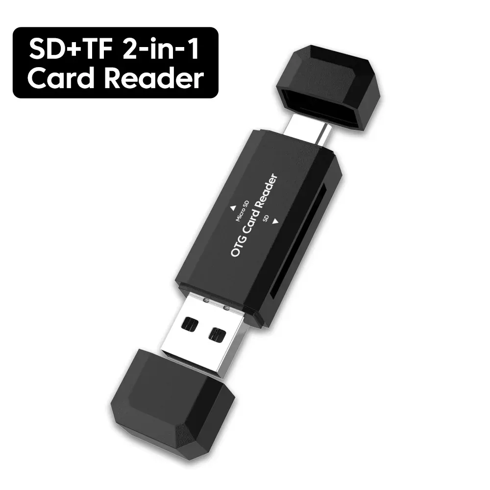 Lecteur de cartes SD/TF 2 en 1 USB-C et USB 2.0 pour PC et ordinateur portable 8