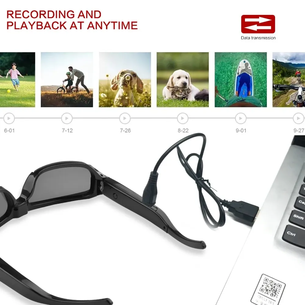 Lunettes caméra, détail du design