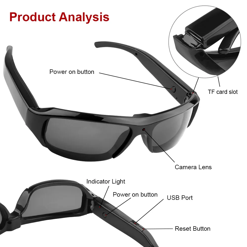 Lunettes caméra, confort de port