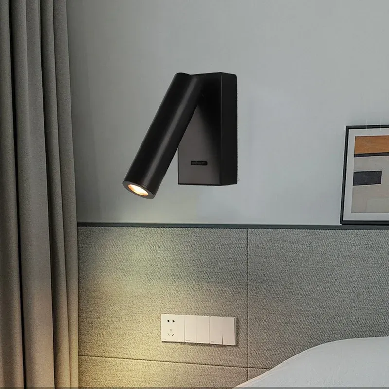 Applique murale LED moderne, rotative et réglable, idéale pour la lecture, la chambre, le chevet, le salon et le bureau 5