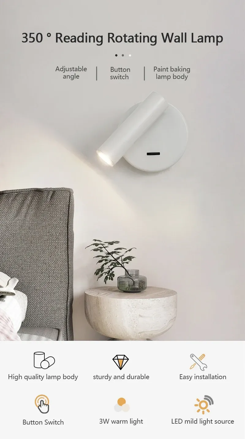 Applique murale LED dans un intérieur contemporain