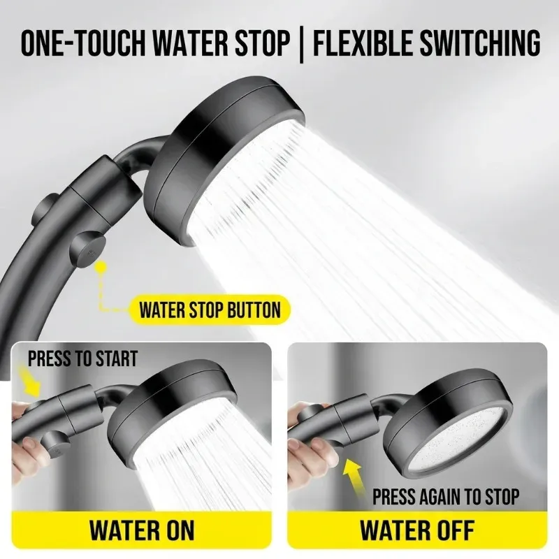 Pommeau de douche oscillant à double mode, pour une douche confortable au quotidien 3