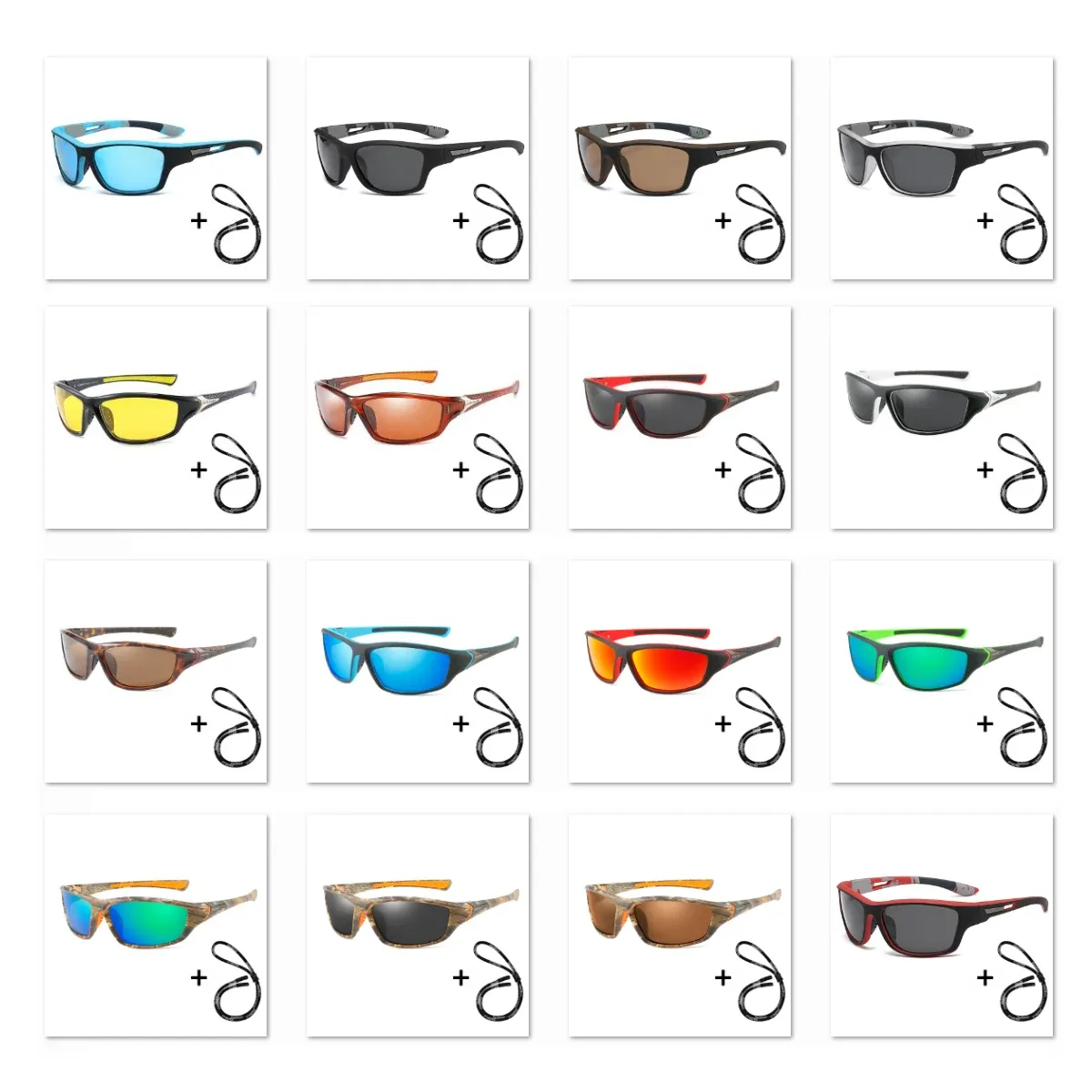 Lunettes de soleil polarisées haute définition unisexes, protection UV400 pour sports de plein air et conduite 6