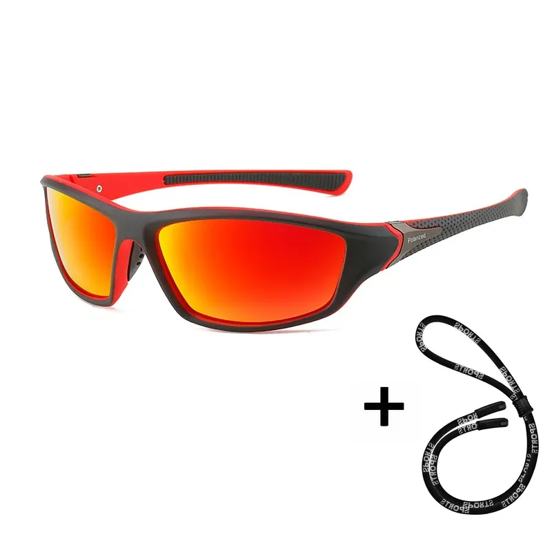Lunettes de soleil polarisées haute définition unisexes, protection UV400 pour sports de plein air et conduite 15