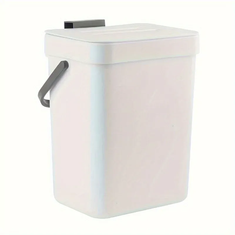 Poubelle compacte à fermeture silencieuse 3/5 L, poubelle scellée écologique pour cuisine et bureau, sans électricité 8