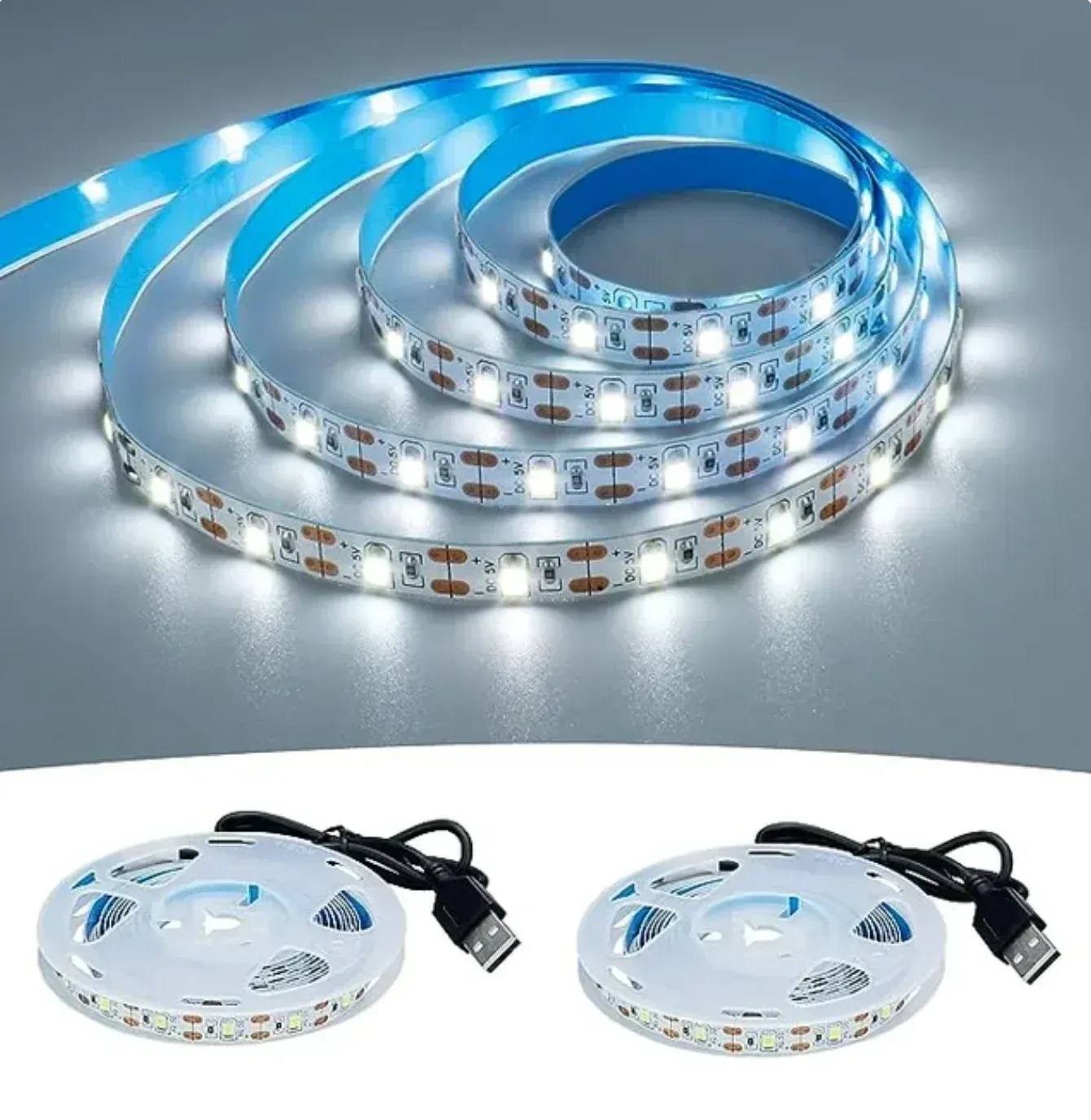 Ruban LED blanc chaud en ambiance