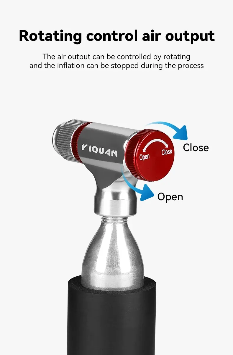 Pompe à air CO2 en situation d'utilisation