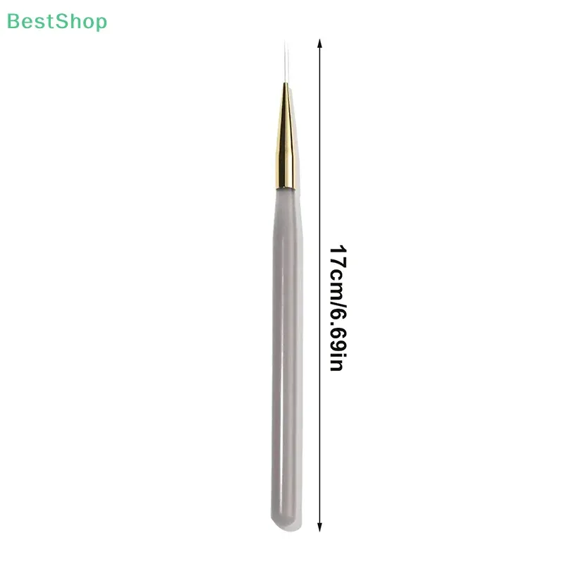 Kit de 5 pinceaux fins pour nail art – Pinceaux acryliques pour peinture de fleurs et dessin au trait 6