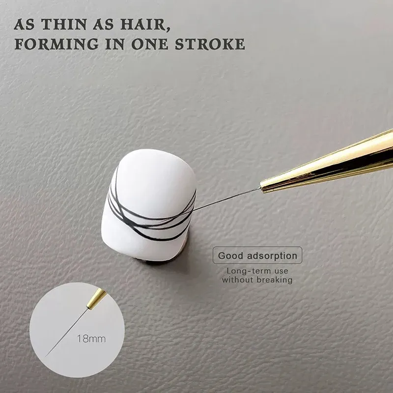 Pinceaux fins pour nail art, finesse du trait