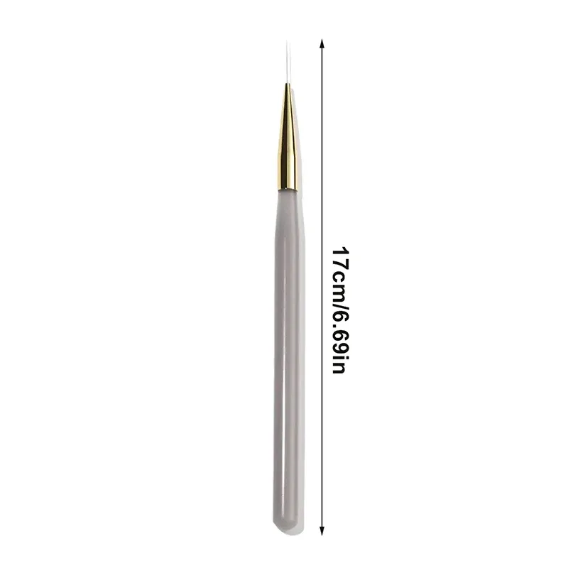 Pinceaux fins pour nail art, résultat final
