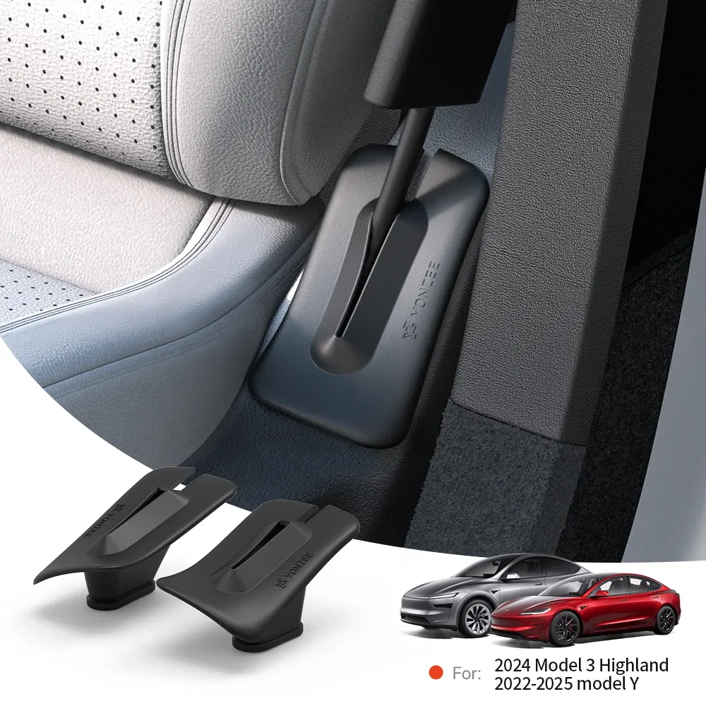Remplissage d'espace de siège de voiture en silicone pour Tesla Model 3 et Model Y Juniper Highland, anti-fuite, style couture latérale