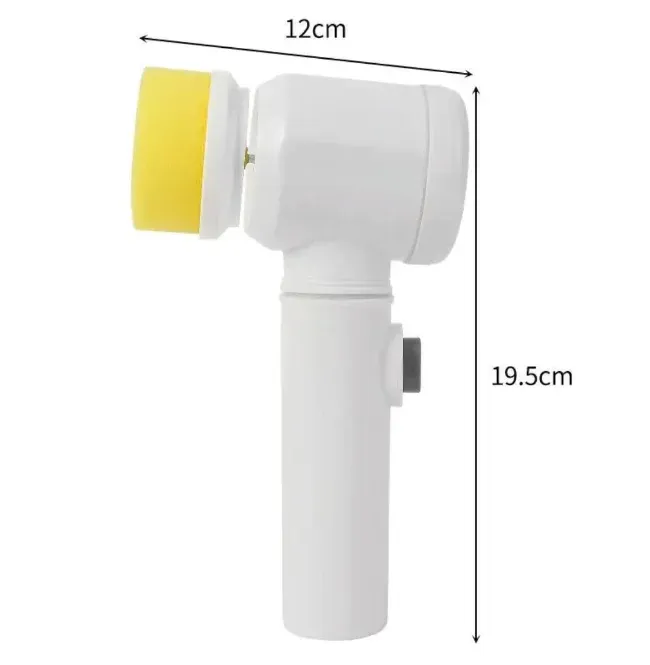 Brosse de nettoyage électrique rotative sans fil à têtes interchangeables, multifonction pour la maison 3