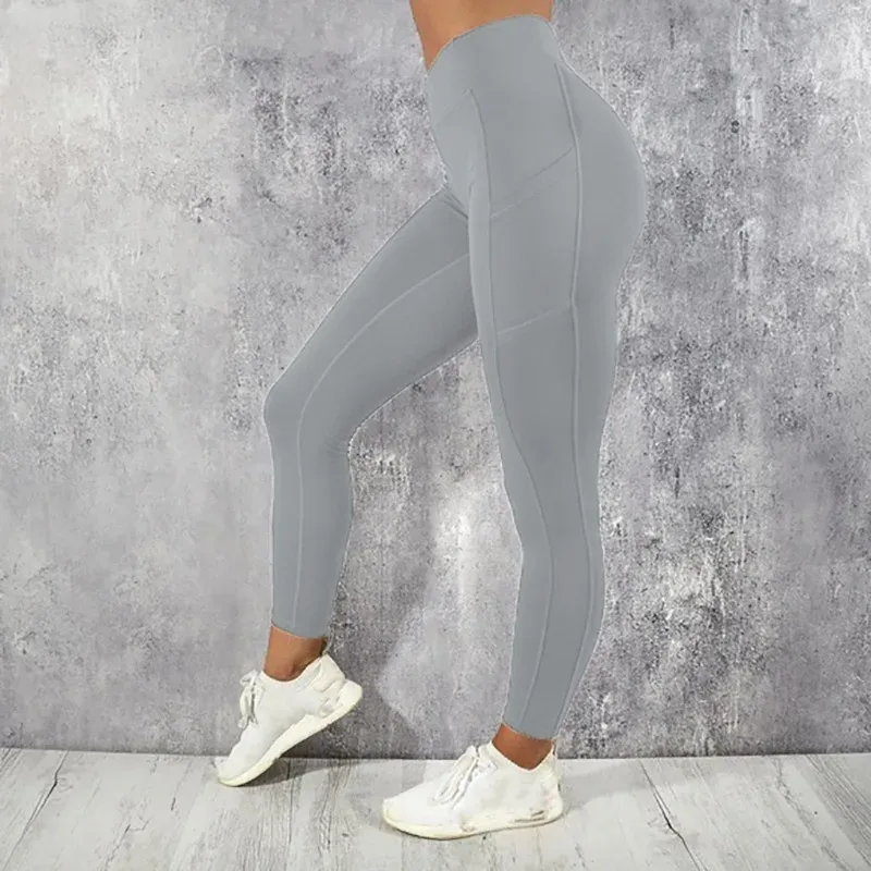 Leggings de yoga et fitness taille haute pour femme avec poche, extensibles, coupe ajustée et sexy, idéaux pour la gymnastique, l'entraînement et la course 11