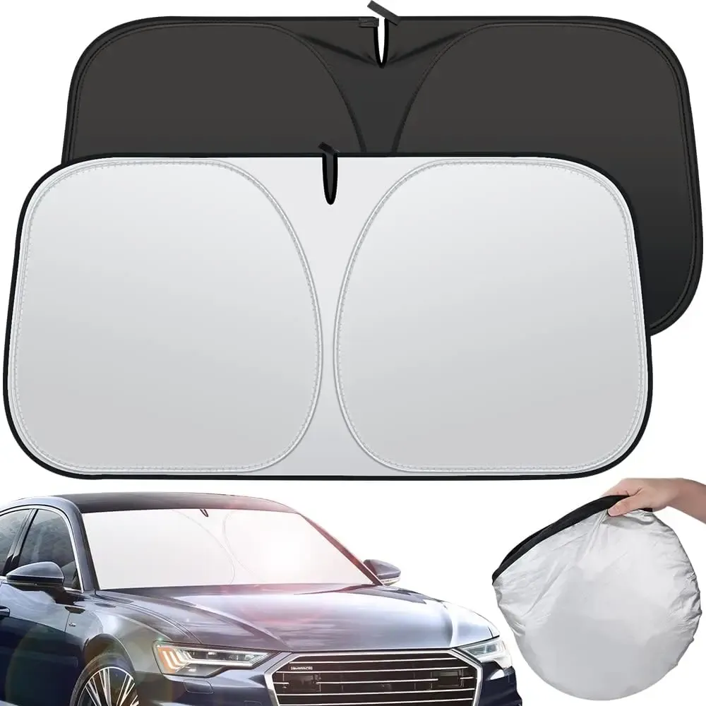 Pare-soleil pliable automatique pour pare-brise de voiture, protection UV, accessoires de style estival