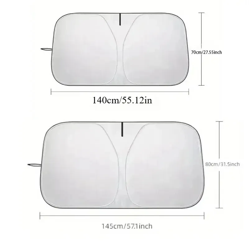 Pare-soleil pliable automatique pour pare-brise de voiture, protection UV, accessoires de style estival 6
