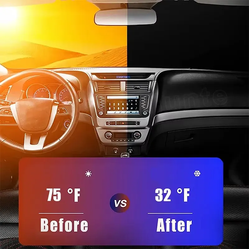 Pare-soleil pliable, rangement facile