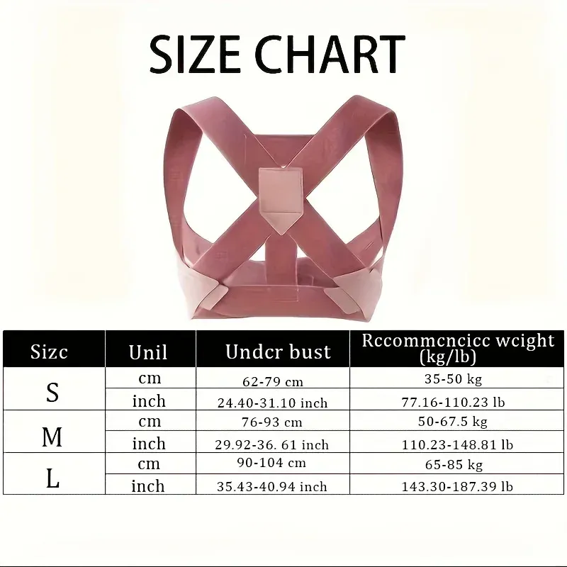 Correcteur de posture invisible pour adultes, avec sangles 2