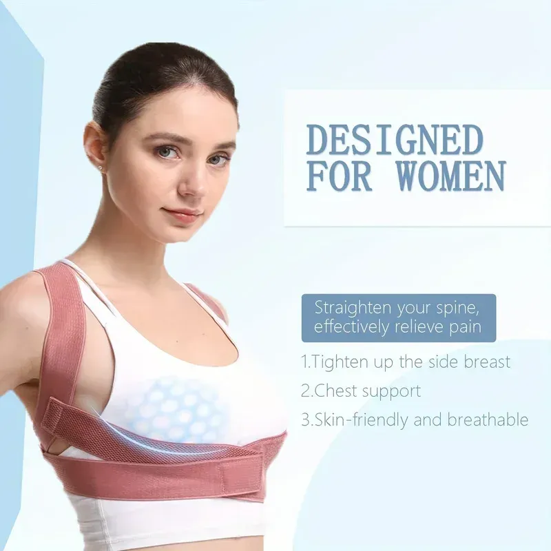 Correcteur de posture invisible pour adultes, avec sangles 4