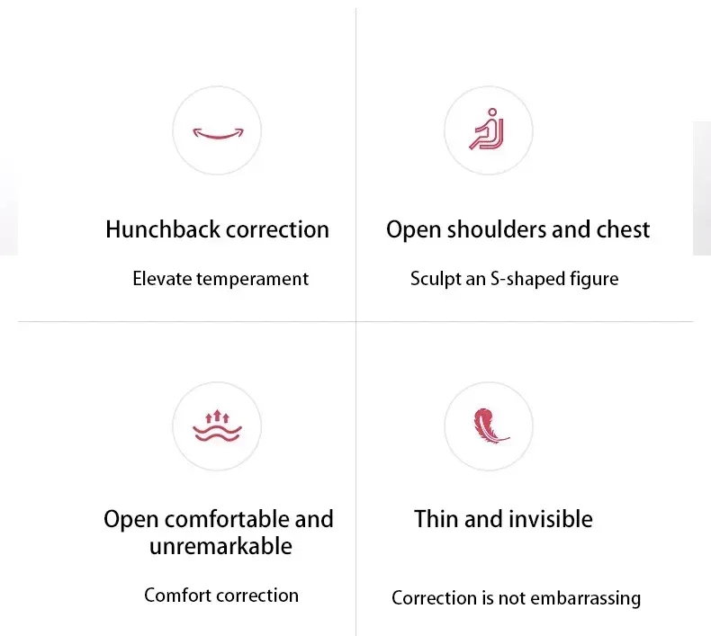 Détail du correcteur de posture et de ses sangles
