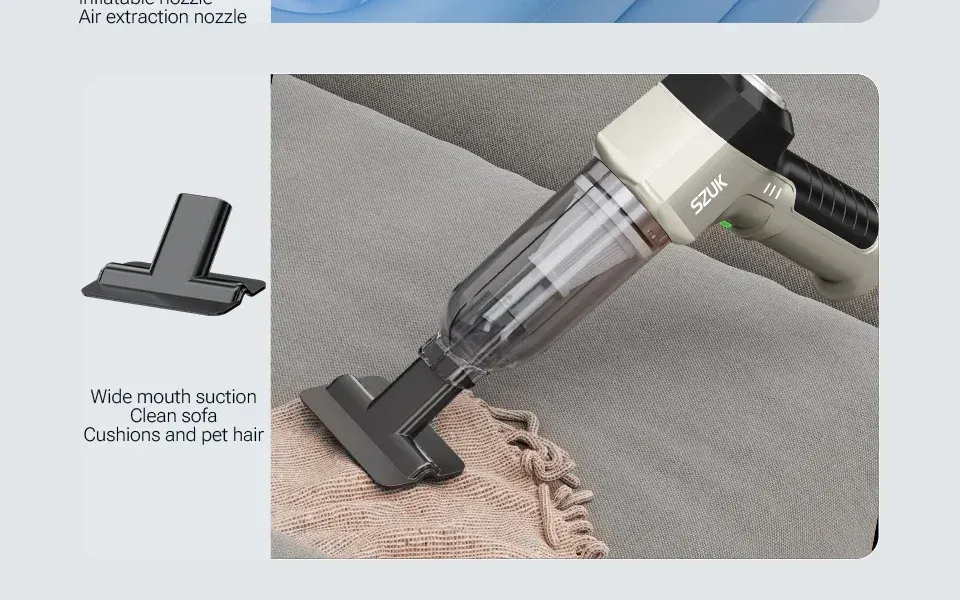 Aspirateur de voiture, utilisation en voiture