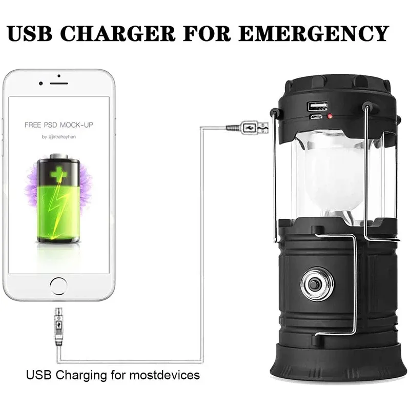 Lampe de poche télescopique en détail