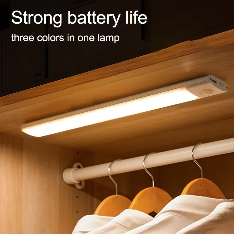 Veilleuse LED sans fil rechargeable par USB avec capteur de mouvement, disponible en 10, 20, 30, 40 et 60 cm 2