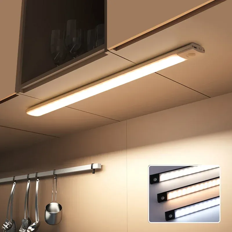Veilleuse LED sans fil rechargeable par USB avec capteur de mouvement, disponible en 10, 20, 30, 40 et 60 cm 3