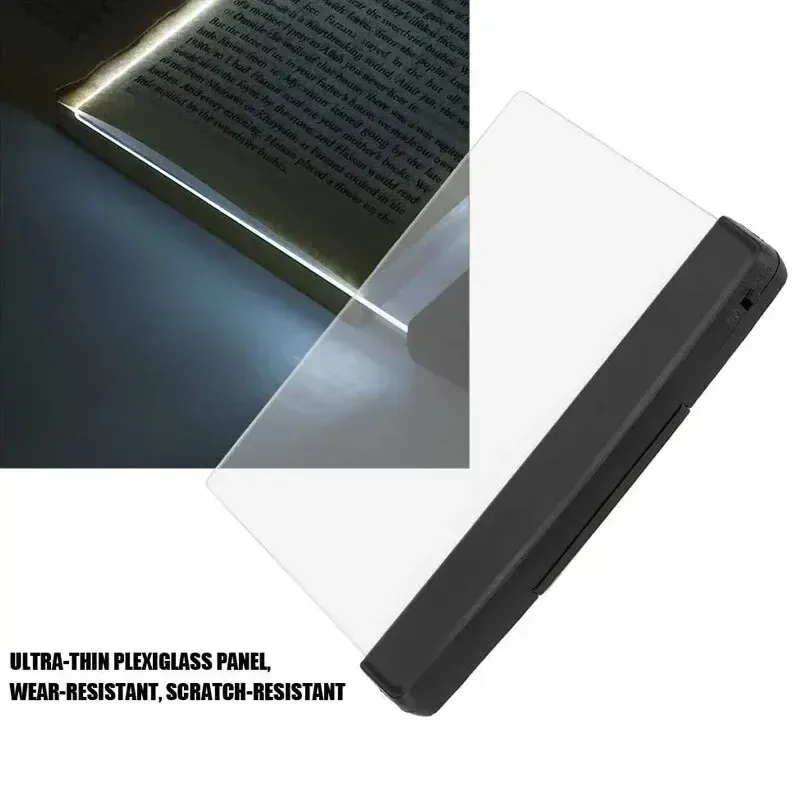 Lampe de lecture LED à pince, éclairage plat, vision nocturne, protection des yeux pour étudiants, veilleuse créative pour livres 4