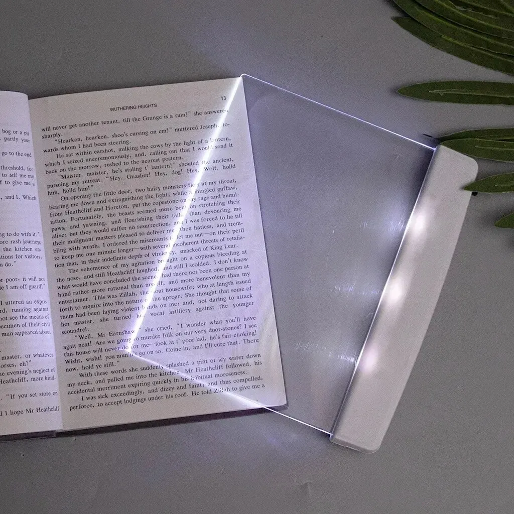 Lampe de lecture LED à pince, éclairage plat, vision nocturne, protection des yeux pour étudiants, veilleuse créative pour livres 5