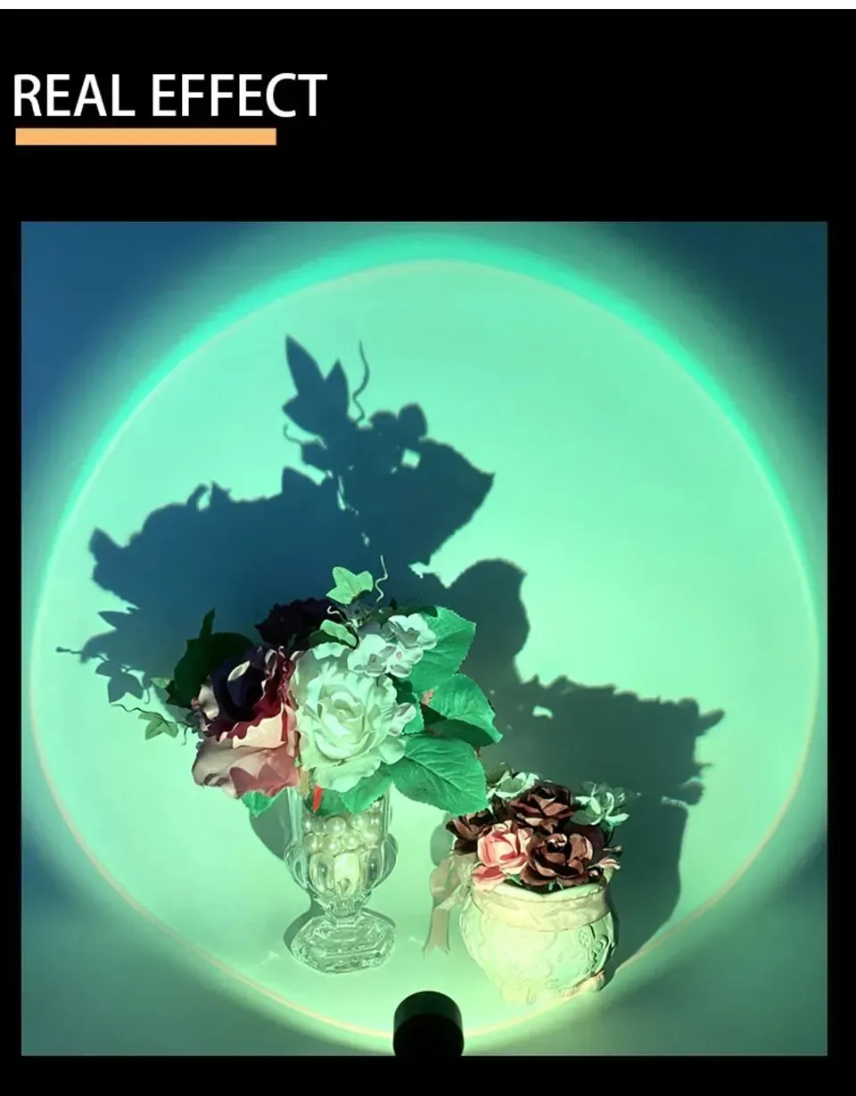 Effet réel de la lampe dans un intérieur