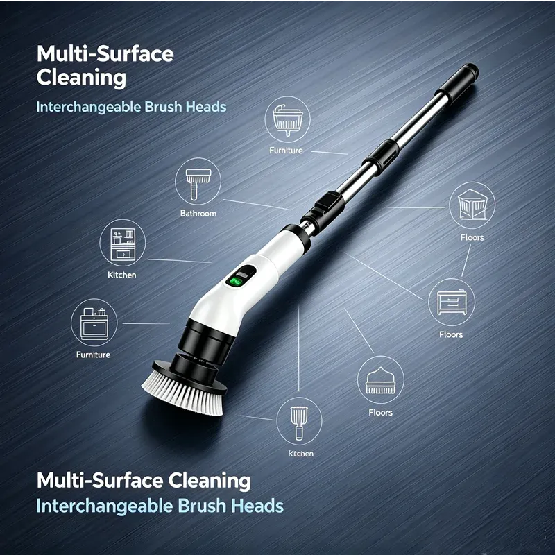 Brosse de nettoyage électrique multifonction sans fil 5
