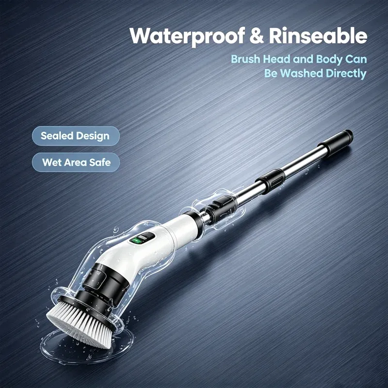 Brosse de nettoyage électrique multifonction sans fil 6