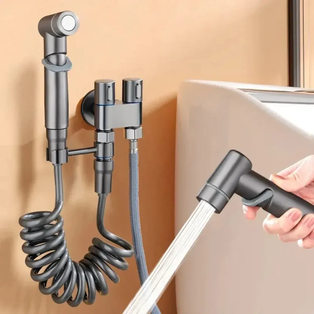 Bidet portatif à main, jet d'eau froide et chaude, accessoire d'hygiène intime pour salle de bain 9