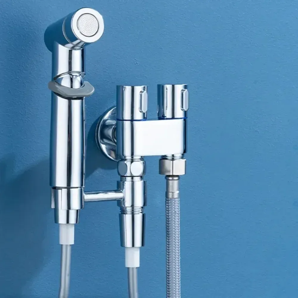 Bidet portatif à main, jet d'eau froide et chaude, accessoire d'hygiène intime pour salle de bain 8